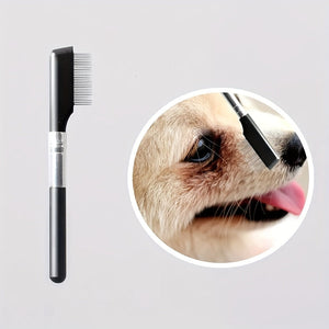 Pet Eye Grooming Brush With Tear Stain Remover And Comb