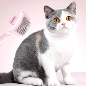 Self Cleaning Pet Slicker Brush With Hair Removal Function